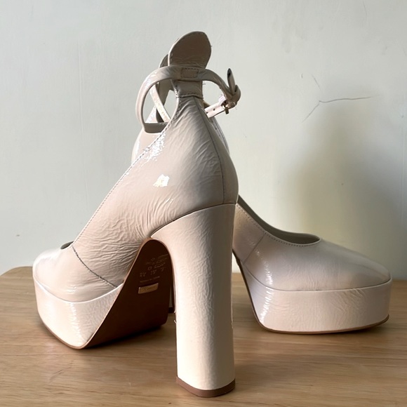 L’Intervalle Habibi Off White Naplack Leather Platform Round Toe Shoes, Size 8 - Picture 13 of 16